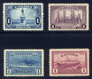 CANADA #227//273 Mint NH - 1935-46 $1.00 Values