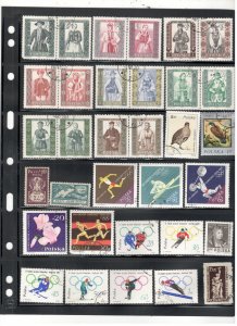 POLAND COLLECTION ON STOCK SHEET MINT/USED