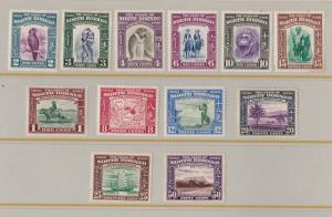 NORTH BORNEO 1939  S G 303 - 314  PART SET TO  50 CENTS  M H & M N H CAT £320