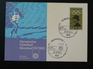 Munchen olympic games maximum card Germany 1972