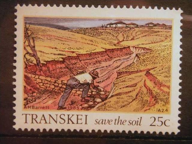 TRANSKEI, 1985, MNH 25c, Soil Conservation