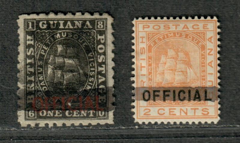 British Guiana Sc#89, 91 M+U/H/F-VF, Partial Set, Cv. $540