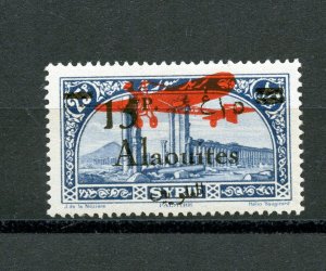 Alaouites #C21 (AL602) Overprinted with airplane in red, M, LH, VF