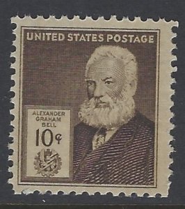 United States, Scott #893; 10c Alexander Graham Bell, MNH