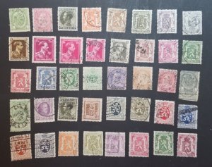 BELGIUM Used Vintage Stamp Lot T3020
