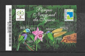 BIRDS - BRAZIL #3174 NATIONAL PARK M/S MNH