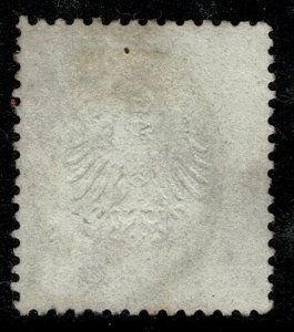 GERMANY EMPIRE 1872 3k ROSE-CARMINE USED (VFU) SG 11 P.13.5 x 14.5 FINE