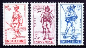 Indochina - Scott #B19A-B19C - MH - See description - SCV $4.80