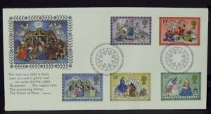 3464   G.B.   FDC   # 879-83    Fleetwood - Christmas       CV$ 10.00