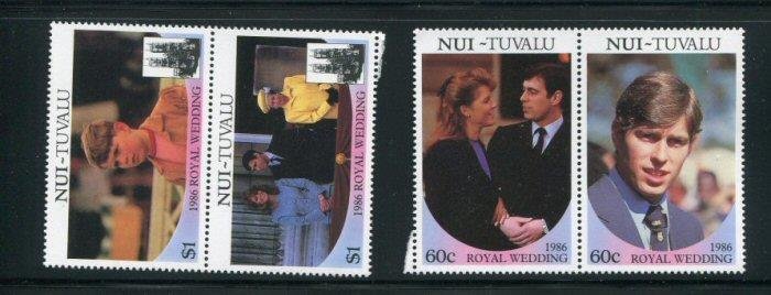 Tuvalu Nui #63-4 MNH