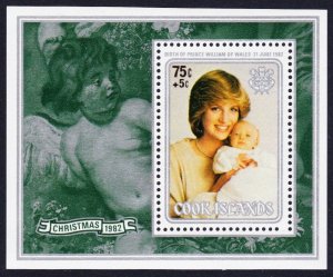 Cook Is. Birth of Prince William Rubens Christmas MS T3 1982 MNH SC#693