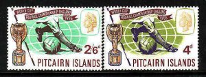 Pitcairn Is.-Sc#60-1- id7-unused light hinged Omnibus  set-Sports-Soccer World C