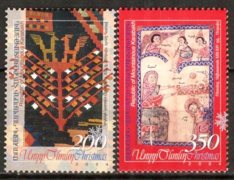 Armenia / Karabakh 2004 / 2005 Christmas Set of 2 MNH