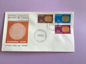 Cyprus First Day Cover Europa 1970 Stamp Cover R43039