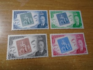 Barbados  #  230-33  MH