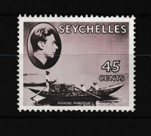 Seychelles KGVI 45C Purple Brown SG143B Mint LHM Cat £50 WS46128