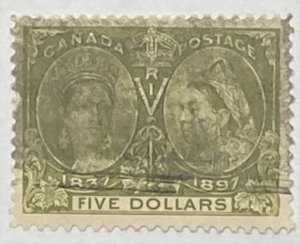 CANADA 1897 #65 Diamond Jubilee Issue - Used (CV 800$ +)