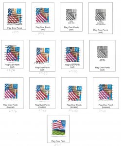 United States 2897//2921 Flag Over Porch Singles Used Brookman $8