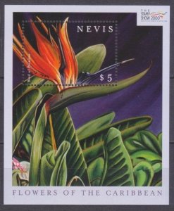 Nevis MNH S/S 1649 Flowers Of The Caribbean 2000