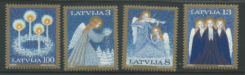 1994 Latvia Scott Catalog Number 385-388 Unused Never Hinged