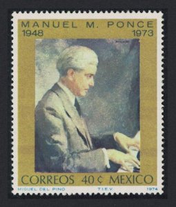 Mexico 25th Death Anniversary of Manuel Ponce Composer 1974 MNH SG#1297