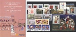 Latvia Lettland Lettonie 1998 Stamp Year set MNH