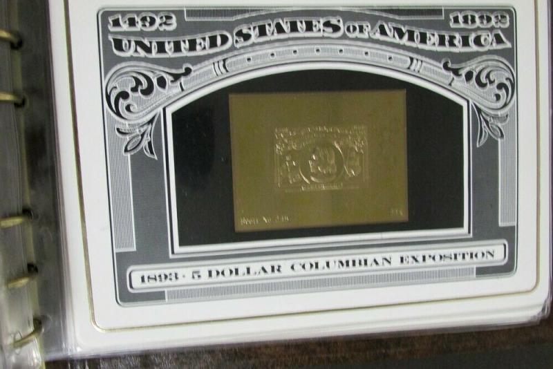 US Stamps 23 Karat Gold Proofs 34 Classics 