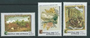 AUSTRALIA SG856/8 1982 CHRISTMAS MNH