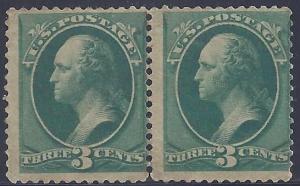 Scott #184 Unused pair NG NH Fine