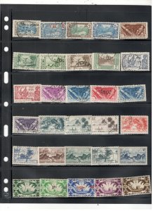 FRENCH OCEANIC COLLECTION ON STOCK SHEET , MINT/USED