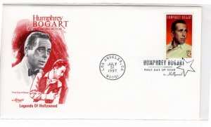 3152 Humphrey Bogart, Artmaster FDC, bio on back - see scans