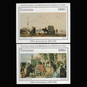 TANZANIA 1996 - Scott# 1434-5 S/S Paintings NH