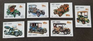 *FREE SHIP Vietnam Classic Cars 1984 Old Automobiles Vehicle (stamp) MNH *imperf