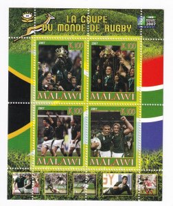 Malawi 2013 Rugby World Cup Sheet MNH