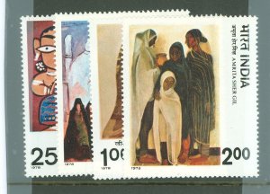 India #792-795 Mint (NH) Single (Complete Set) (Paintings)