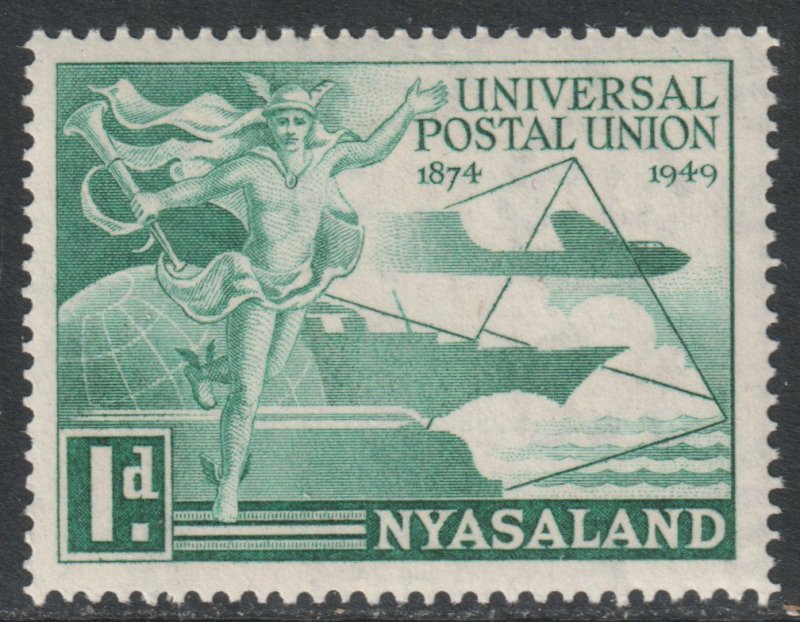 Nyasaland Scott 87 - SG163, 1949 UPU 1d MNH**