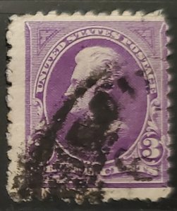 1895 Scott #- 268 3 Cent Andrew Jackson Used