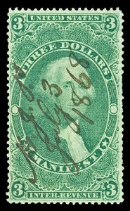 Scott R86c $3.00 Manifest Used F-VF Cat $55