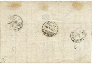 Algeria 1874 Alger 5005 grid cancel on cover to Switzerland