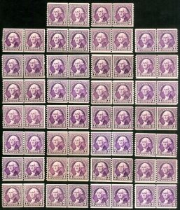 US Stamps # 721 MNH F-VF Lot Of 30 Line Pairs Fresh Scott Value $390.00
