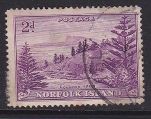 1947 Norfolk Island Ball Bay 2d Used SG4