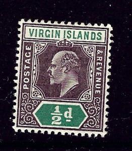 Virgin Is 29 MH 1904 KEVII issue