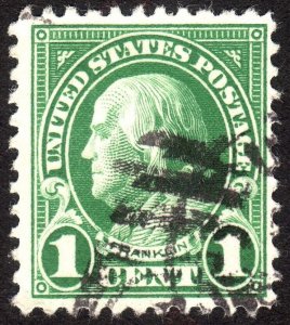 1923, US 1c, Franklin, Used, Sc 552