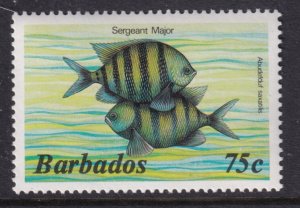 Barbados 654 Fish MNH VF