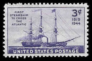 PCBstamps   US # 923 3c First Steamship, MNH, (5)