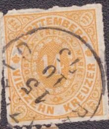 Wurttemberg -  52 1869 Used