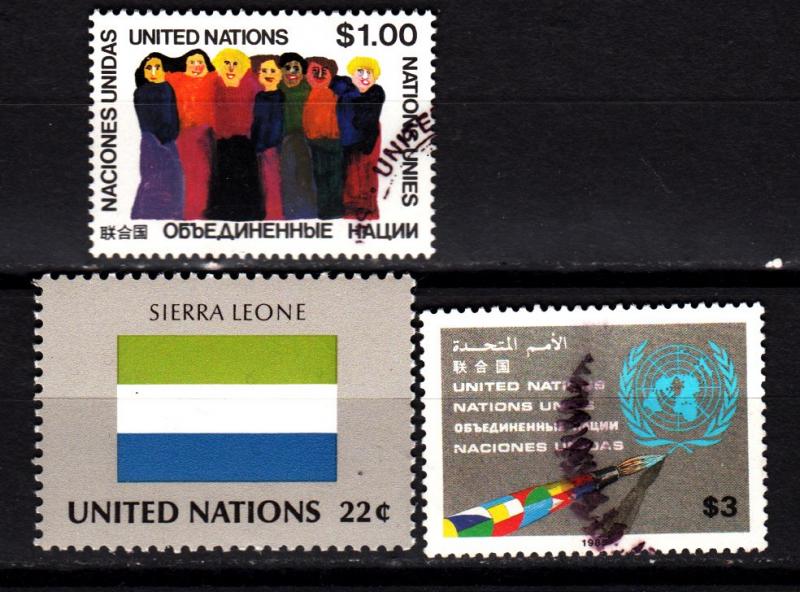 UN NY 293, 446 used, 464 mnh