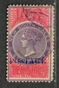New South Wales Sc#76d Used/F-VF, Cv. $125