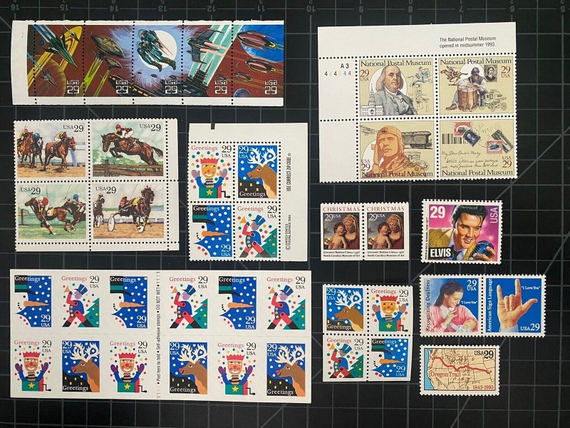 US Stamps -  1993 Commemorative Year Set - MNH - SCV = $74.00 FV = $35.00+