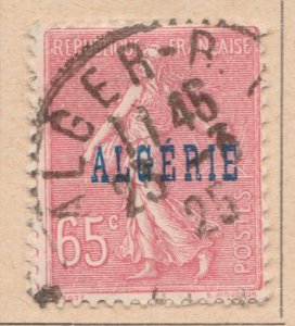 FRENCH COLONY ALGERIA 1924-25 65c Used Stamp A29P25F33137-